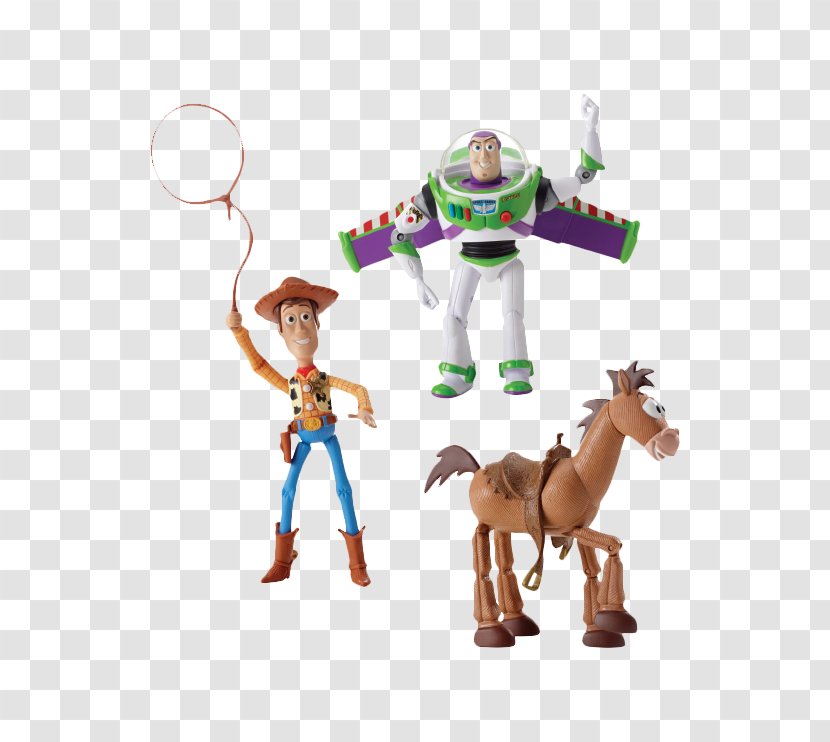 Buzz Lightyear Sheriff Woody Bullseye Figurine Toy Transparent PNG
