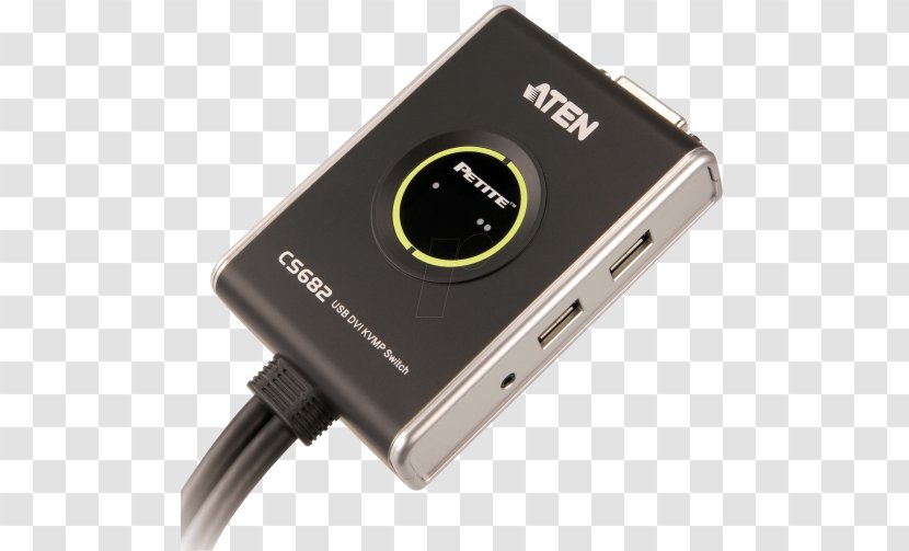 Computer Mouse KVM Switches Digital Visual Interface USB Hub - Aten Cs682 Transparent PNG
