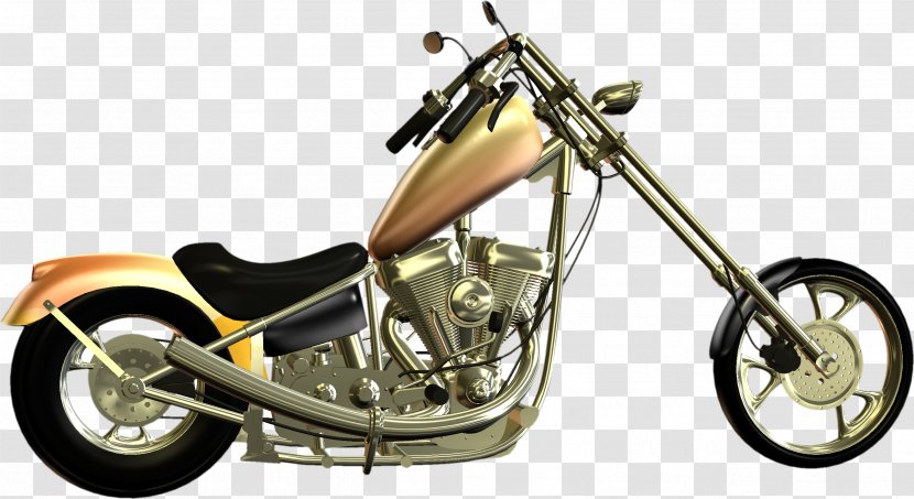 Chopper Motorcycle Accessories Moped - Retro Cool Transparent PNG