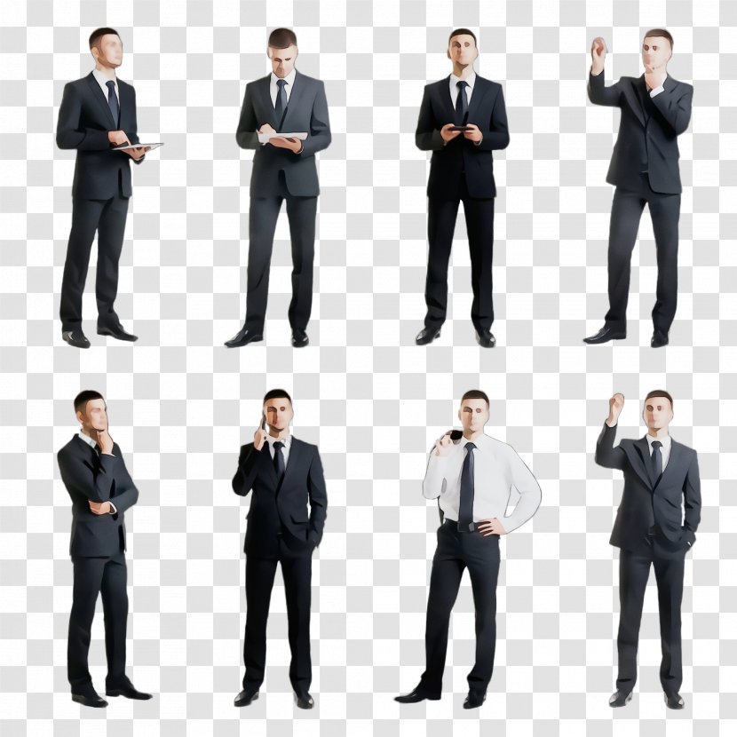 Suit Formal Wear Standing People White-collar Worker - Gentleman - Recruiter Business Transparent PNG