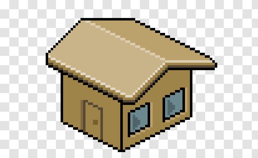 House Pixel Art Drawing Roof Clip - Hut Transparent PNG