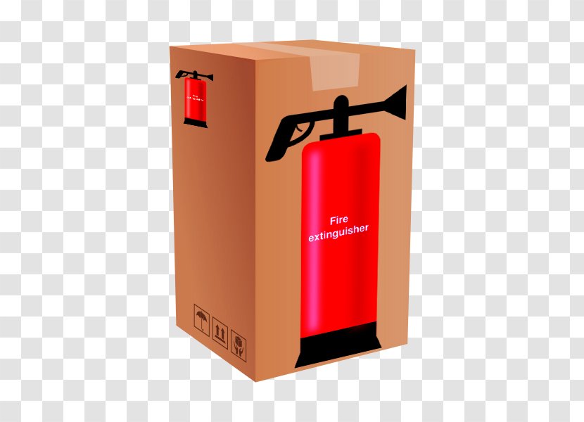 Fire Extinguisher Paper Box Conflagration - Cartoon Transparent PNG