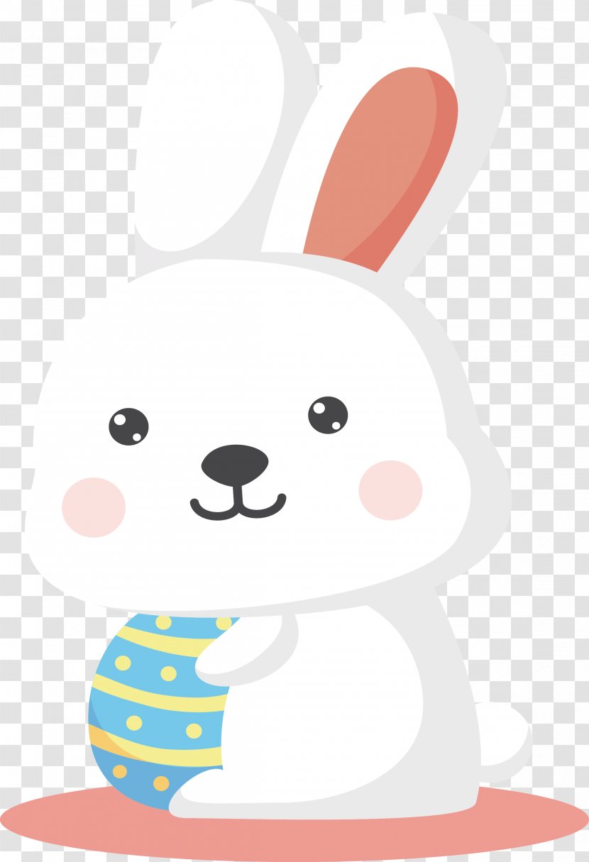 Easter Bunny Rabbit Illustration - Vertebrate - Cartoon Material Transparent PNG