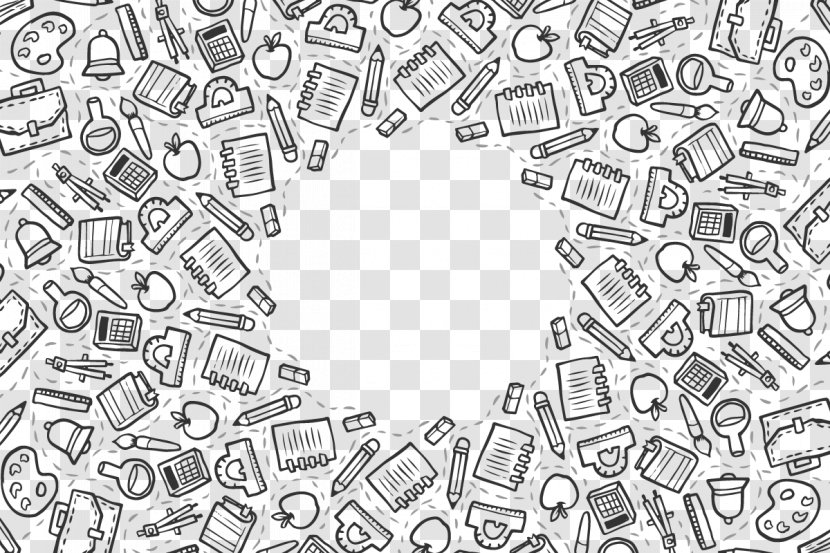 Computer File - Monochrome - Vector Pencil Drawing Stationery Transparent PNG