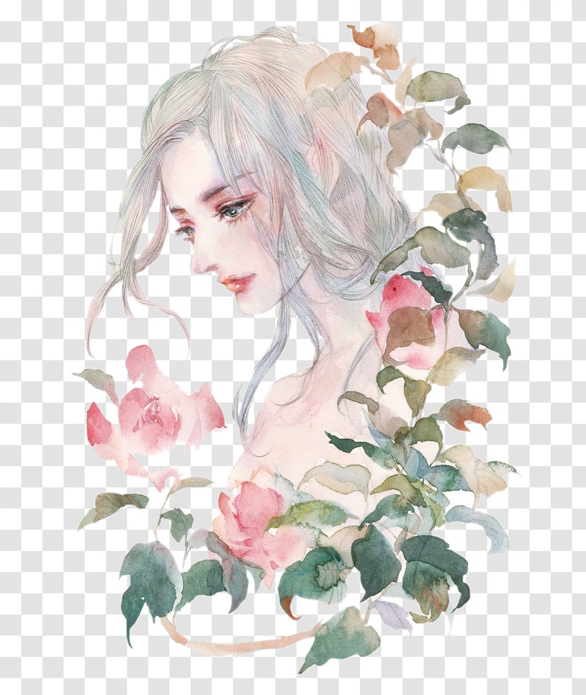 Avatar Sina Weibo - Flower - Handsome Man / Woman Painted Transparent PNG