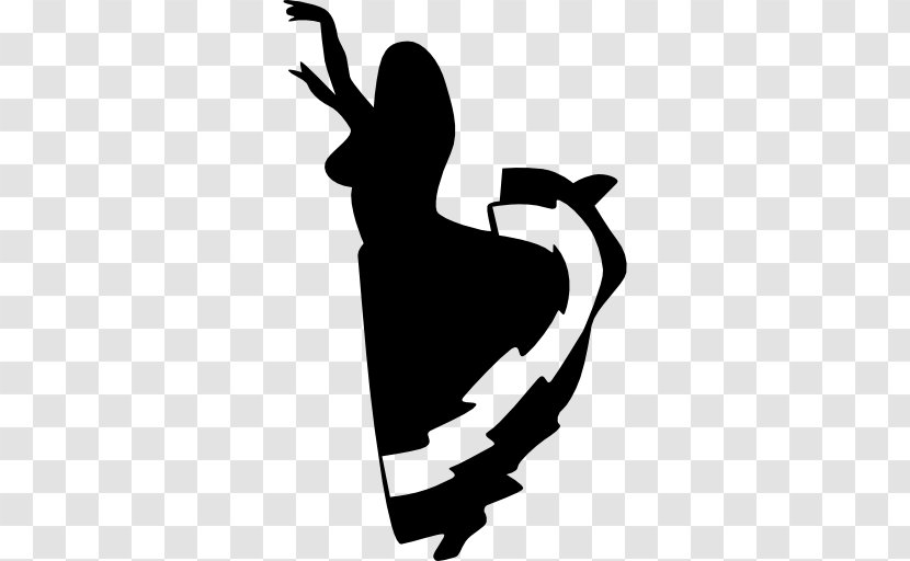 Dance Flamenco Clip Art - Black And White - Hand Transparent PNG