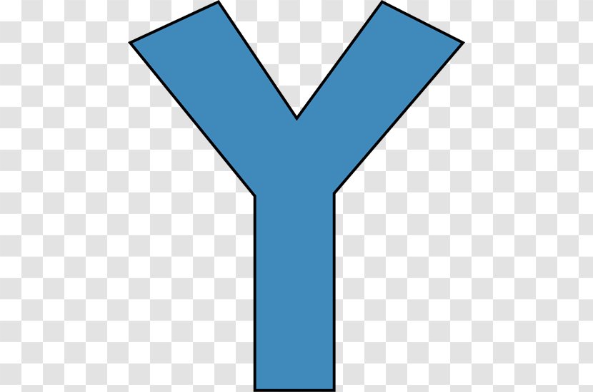 Letter Y Alphabet Clip Art - Blue - Letters Clipart Transparent PNG