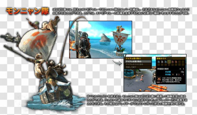 Monster Hunter 4 Felyne Nintendo 3DS Cartoon - Action Figure - Hunter: World Transparent PNG