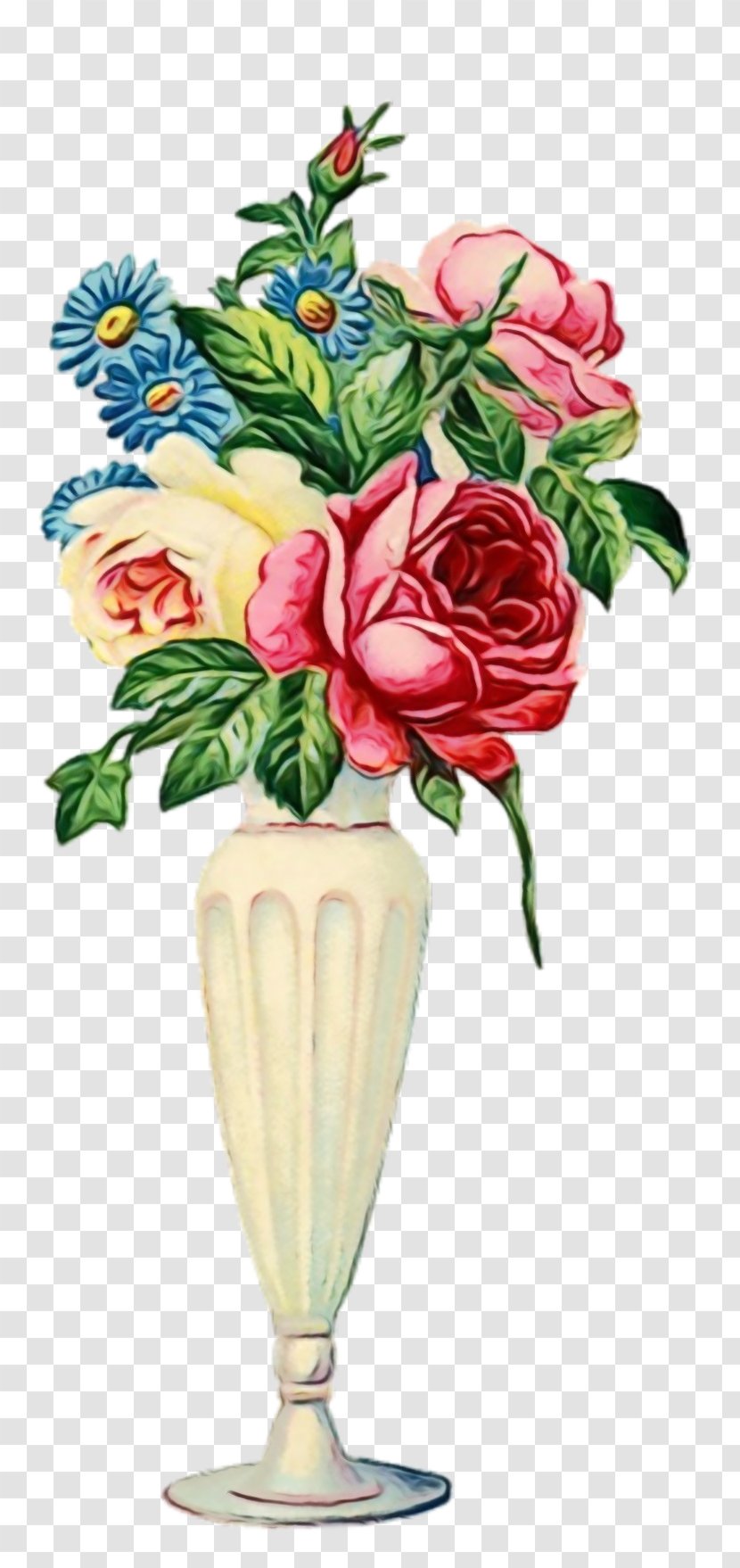 Flower Vases Antique Floral Design - Rose - Cut Flowers Transparent PNG