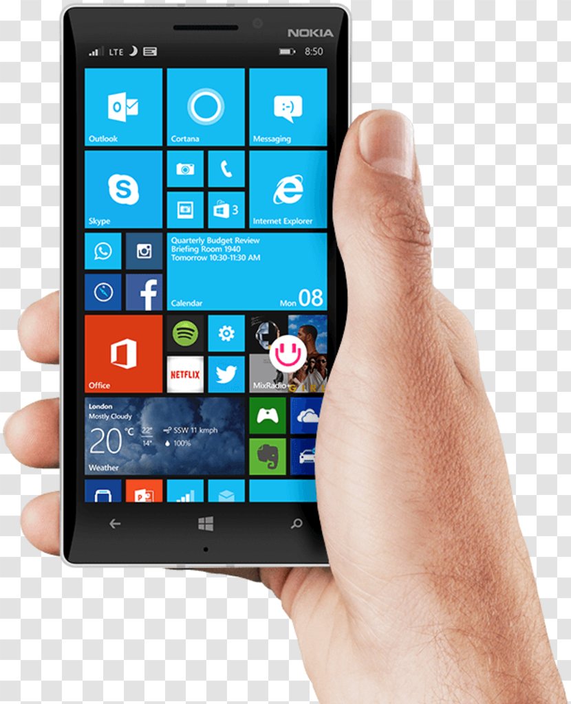 Microsoft Lumia Windows Phone 8.1 - Portable Communications Device - Explorer Transparent PNG