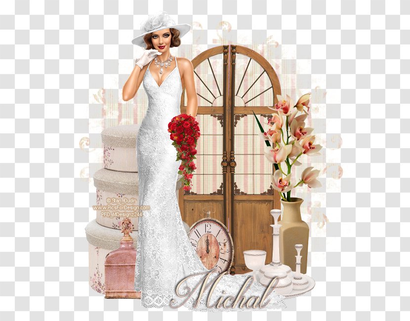 Wedding Dress Gown Clothing Wood - Figurine - Shabby Transparent PNG