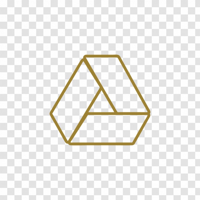 Penrose Triangle Icon Design - Yellow Transparent PNG