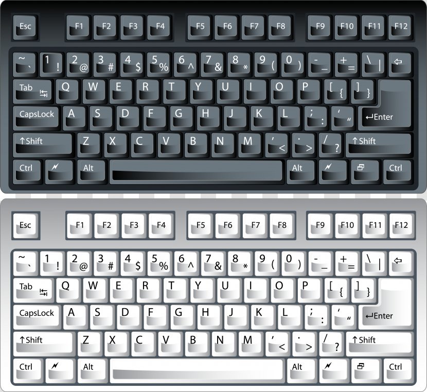 Computer Keyboard Download Illustration - Technology - Beautifully Realistic Transparent PNG