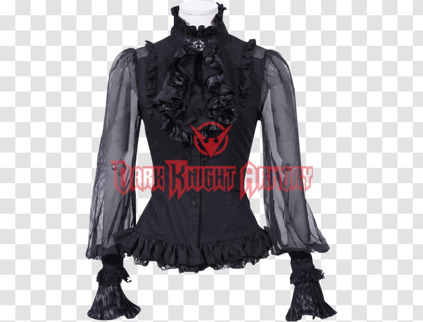 T-shirt Gothic Fashion Blouse Ruffle - Sleeve Transparent PNG