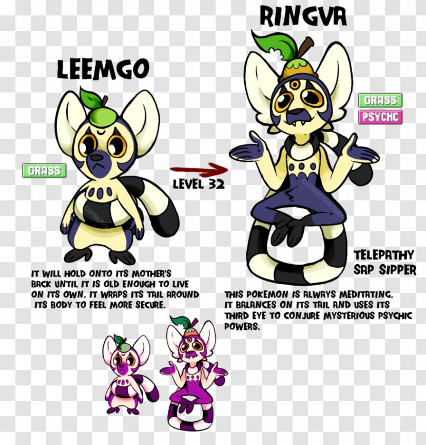 Lemurs Pokémon Digital Art Drawing - Deviantart - Pokemon Transparent PNG