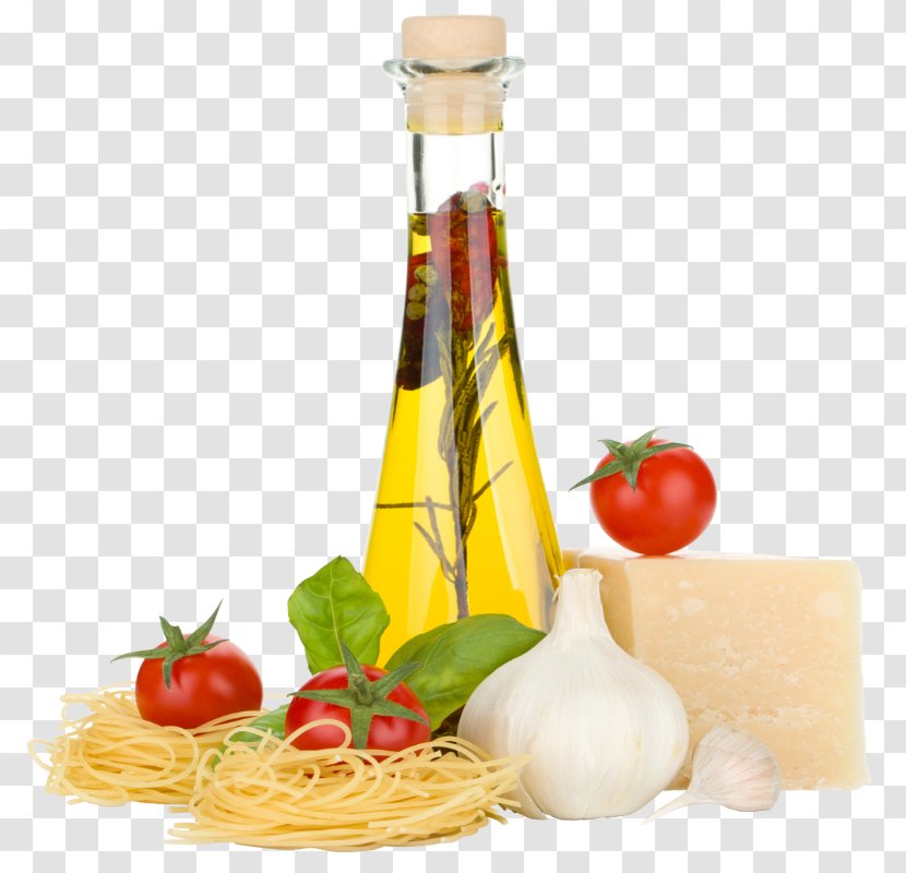 Pasta Italian Cuisine Basil Olive Oil Tomato - Cheese Transparent PNG