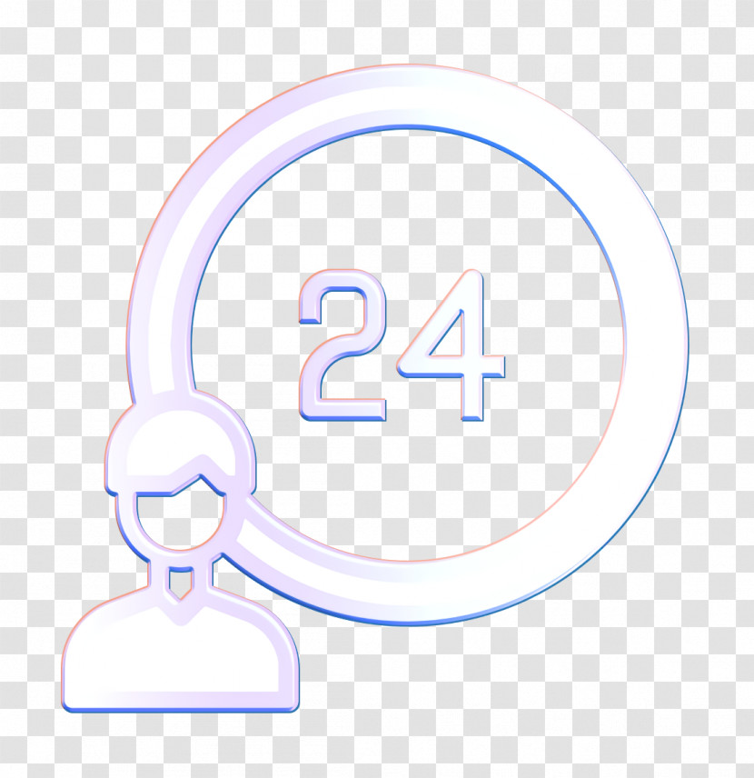 24 Hours Icon Help Icon Contact And Message Icon Transparent PNG