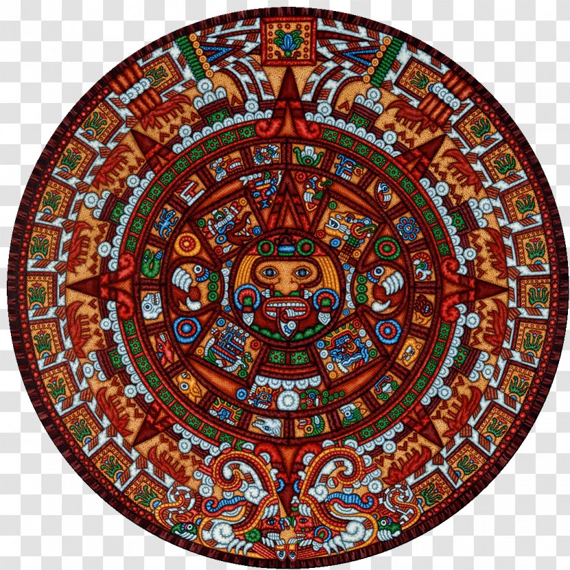 Aztec Calendar Stone Maya Civilization National Museum Of Anthropology Mesoamerica - Mesoamerican Calendars - Solar Transparent PNG