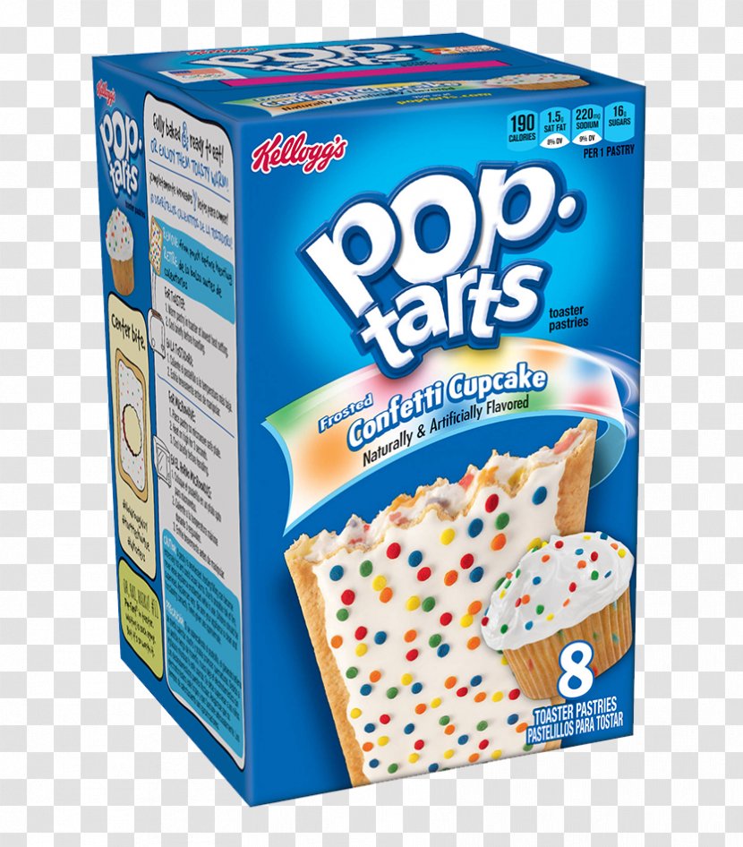 Kellogg's Pop-Tarts Frosted Brown Sugar Cinnamon Toaster Pastries Cupcake Breakfast Pastry - Frosting Icing Transparent PNG