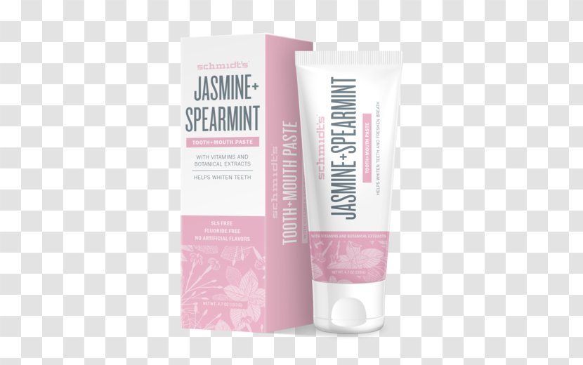 Toothpaste Schmidt's Naturals Deodorant Gel Cosmetics - Mentha Spicata - Fresh Jasmine Tea Transparent PNG