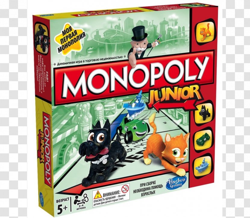Monopoly Junior Hasbro Board Game - Party - In Economics Transparent PNG