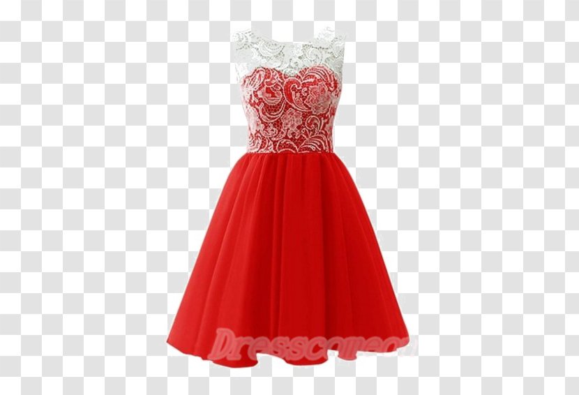 Cocktail Dress A-line Evening Gown Neckline - Red Transparent PNG