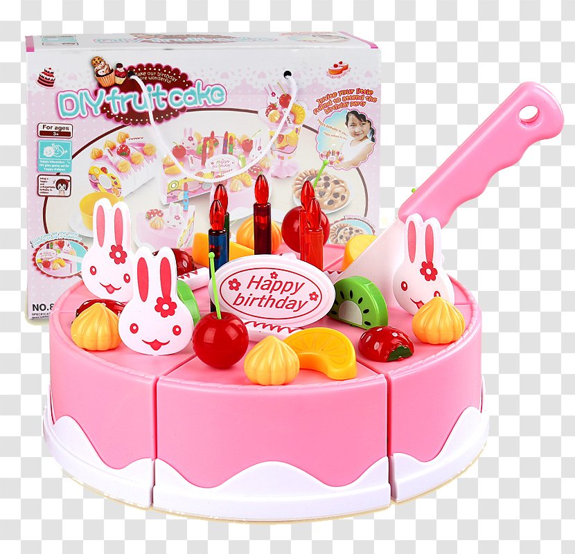 Birthday Cake Fruitcake Toy Play - Female Baby Gift Children's Educational Toys Force Combination Of Equipment Transparent PNG