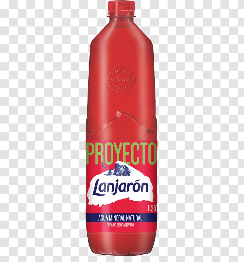 Pomegranate Juice Lanjarón Bottle Fizzy Drinks Mineral Water - Botella De Agua Transparent PNG