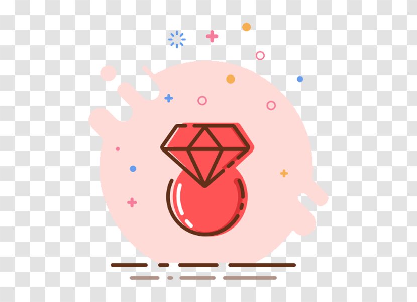 Red Drawing Clip Art - Cartoon Diamonds Transparent PNG