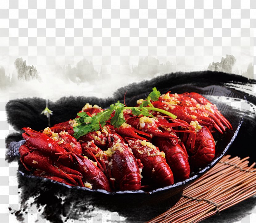 Xuyi County Lobster Poster Palinurus Elephas Food - Asian - Spicy Creative Transparent PNG