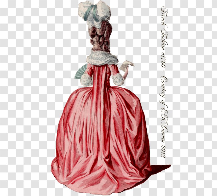 Gown Robe Costume Design Fashion Plate Dress - Peach - Cloak Transparent PNG