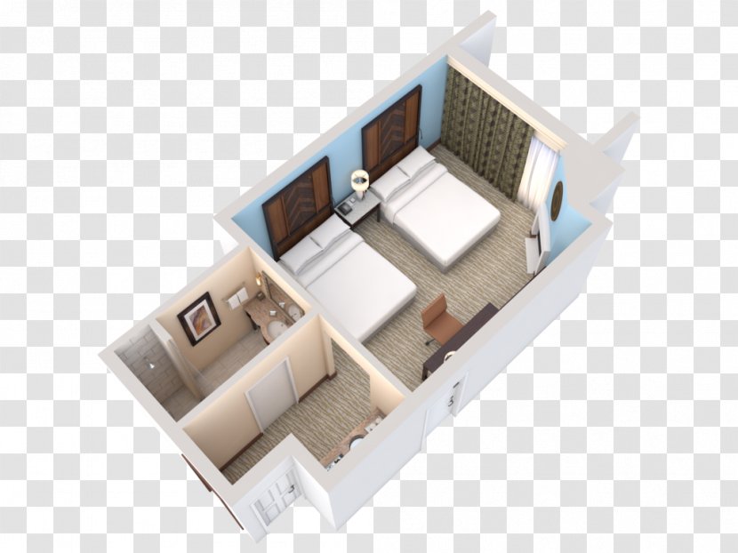 Hilton Sedona Resort At Bell Rock 3D Floor Plan Room - Wardrobe-top-view Transparent PNG
