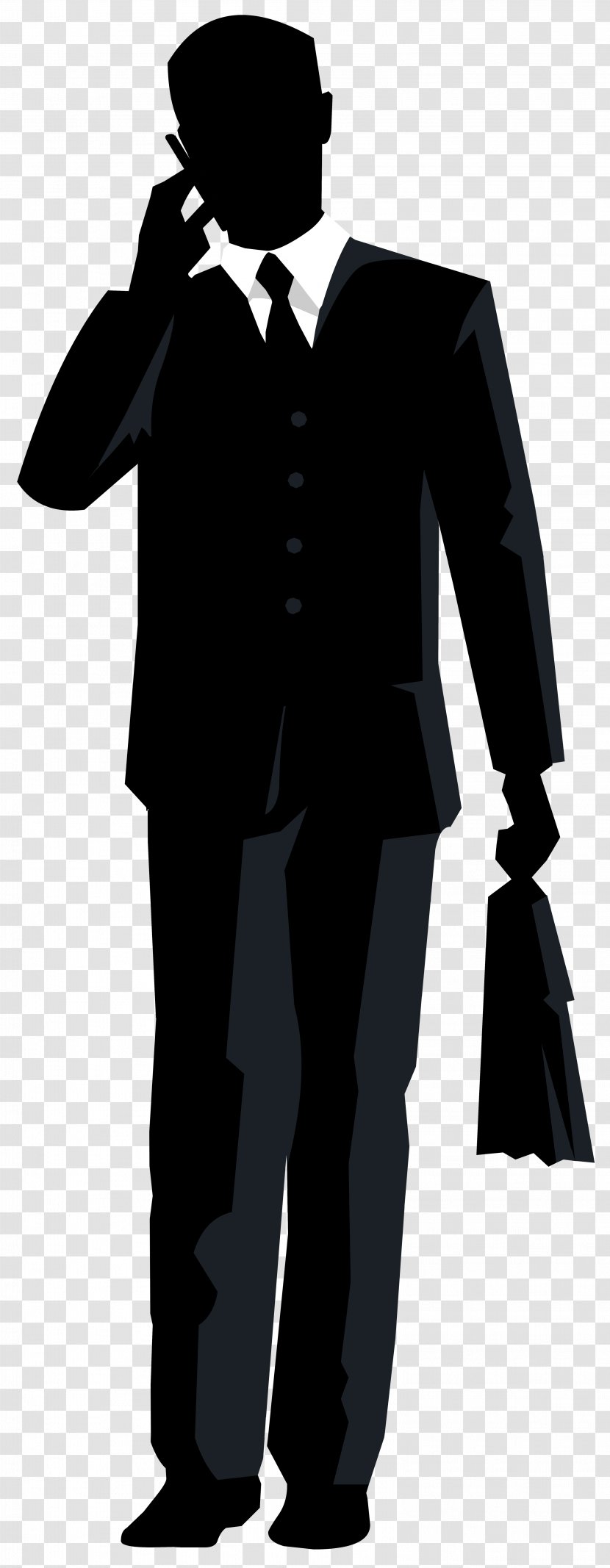 Clip Art - Suit - Businessman Silhouette Transparent Image Transparent PNG