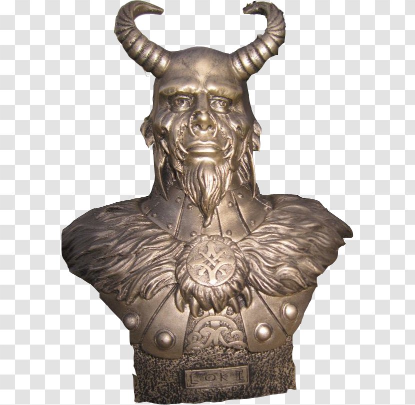 Bust Loki Odin Æsir Malad - Mjolnir - Loke Transparent PNG