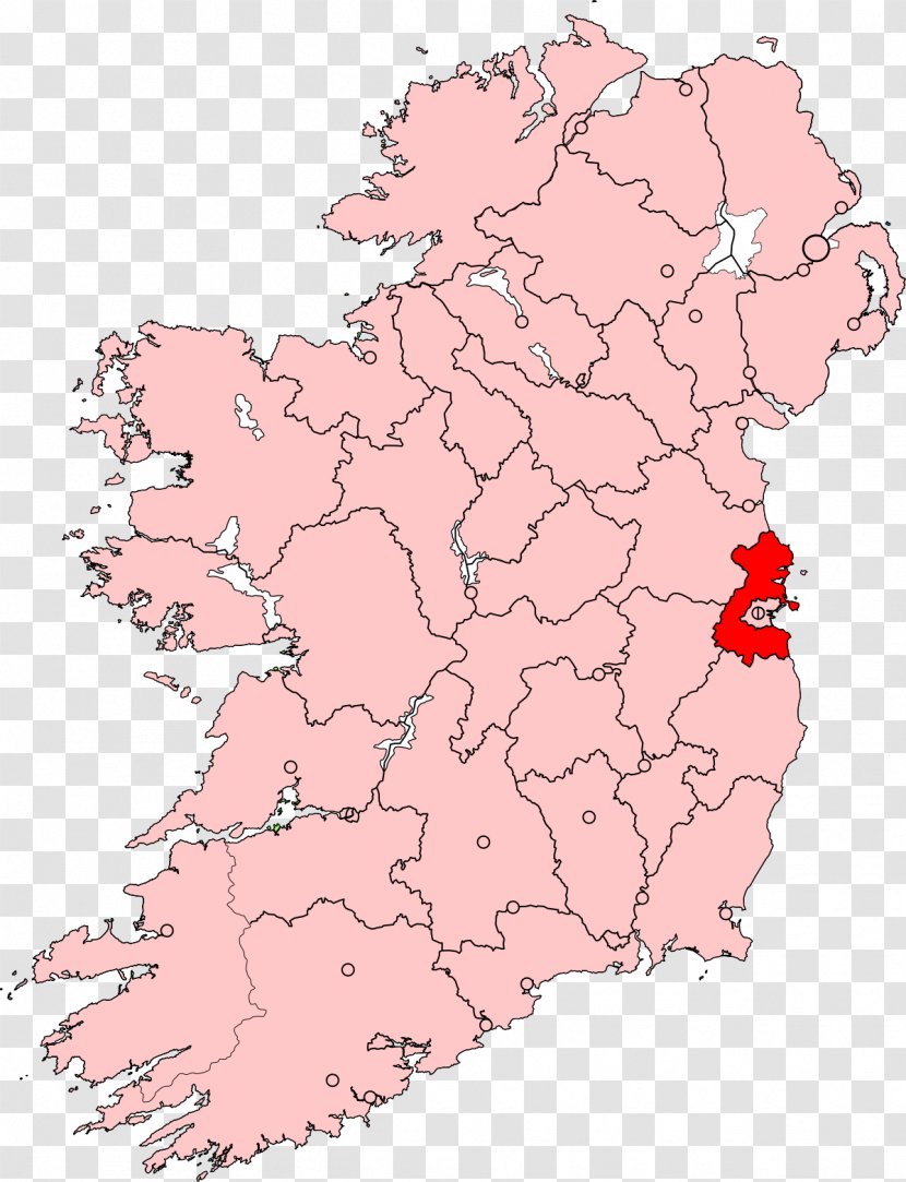 County Dublin Carlow Kilkenny Cross, Mayo British Isles - Map Transparent PNG