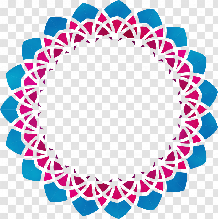 Doily Turquoise Aqua Teal Pink Transparent PNG