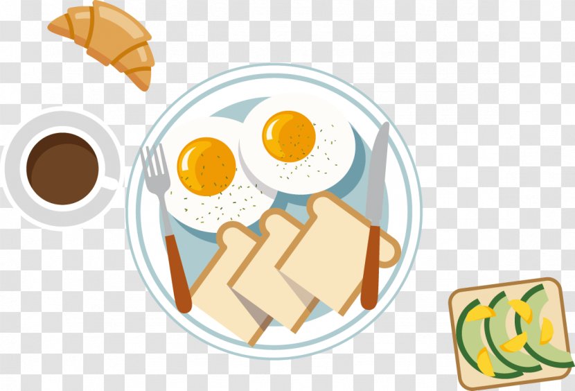 Breakfast Omelette Fried Egg Bread - Western Transparent PNG