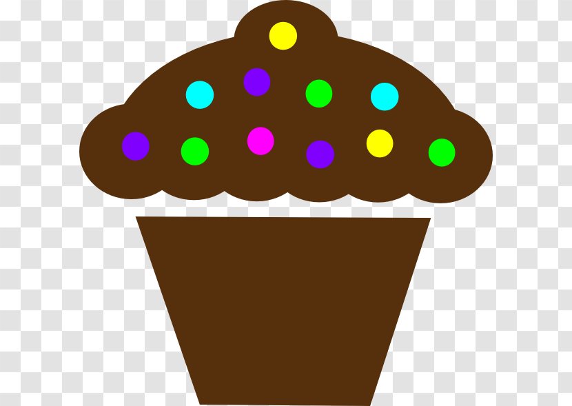 Cupcake Frosting & Icing Muffin Birthday Cake Clip Art - Flowerpot - Color Moving Polka Dot Transparent PNG