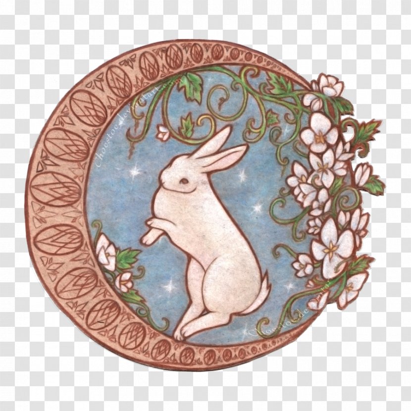 Moon Rabbit Easter Bunny Chang'e - Cage Transparent PNG