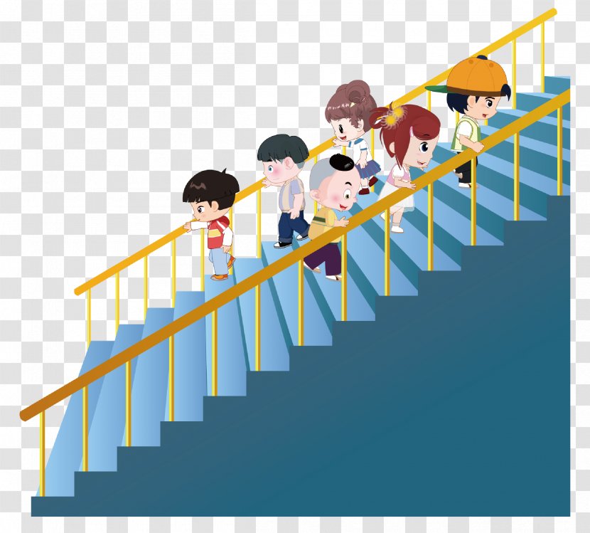 Stairs Vecteur Computer File - Area - The Children On Transparent PNG