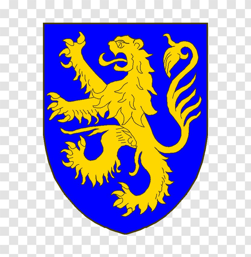 Yellow Heraldry Flemish Region Coat Of Arms Blue - Area Transparent PNG