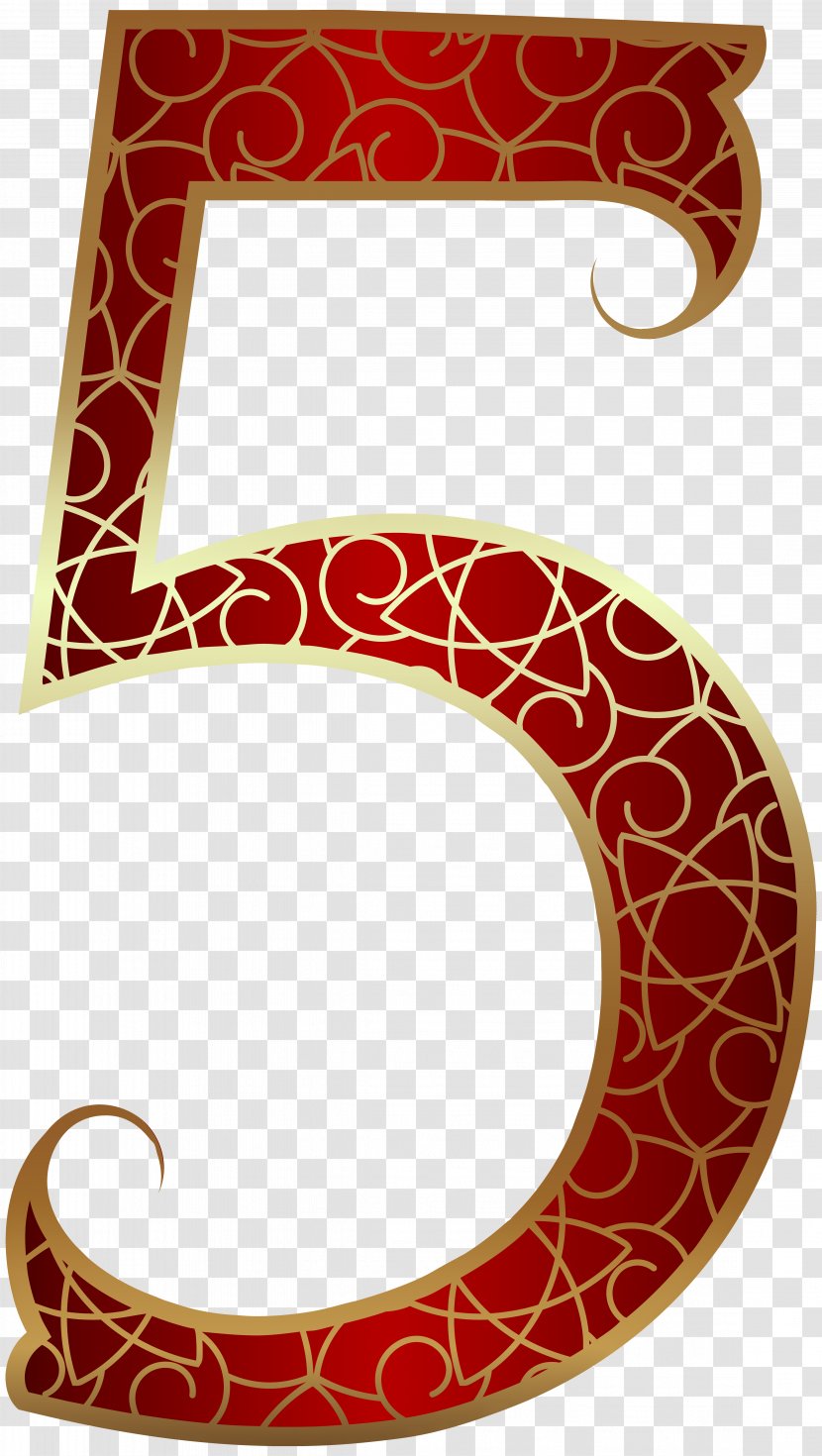 IPhone 5s Red - Blog - Gold Number Five Clip Art Image Transparent PNG