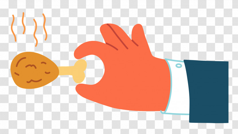 Hand Pinching Chicken Transparent PNG