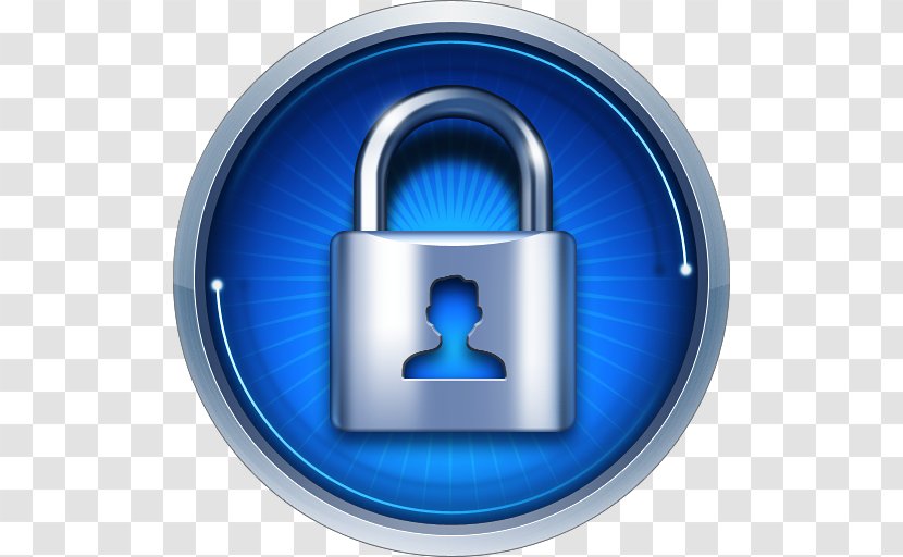 Lock Screen Privacy Policy Padlock - Electric Blue - Service Transparent PNG