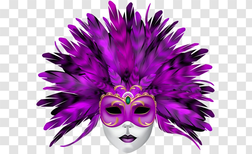 Venice Carnival Mask Clip Art - Magenta Transparent PNG