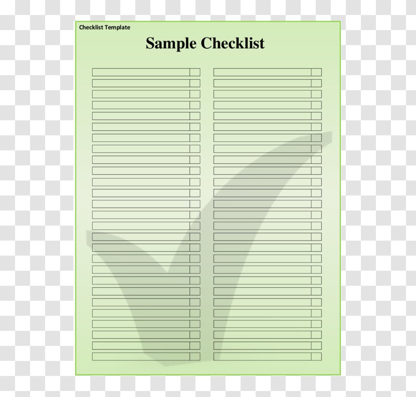 Paper Angle Notebook Line - Checklist Transparent PNG