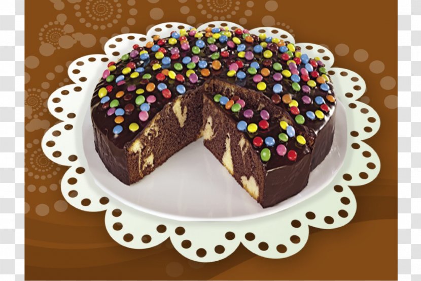 Birthday Cake Smarties Torte Chocolate Brownie - Baked Goods Transparent PNG