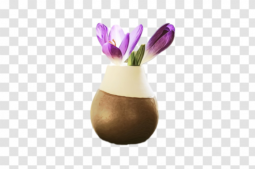 Violet Purple Flower Plant Vase Transparent PNG