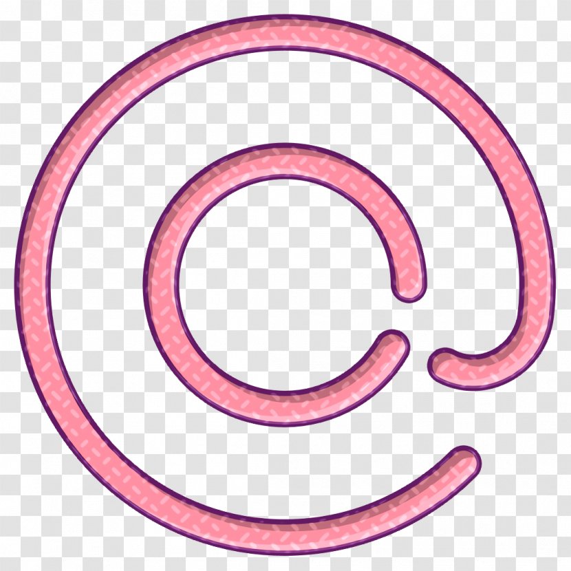 At Icon Web Navigation Line Craft Shapes - Symbol - Pink Transparent PNG