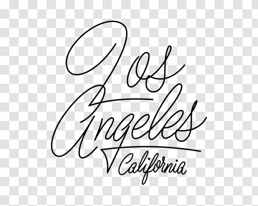 Beverly Hills Drawing Typography - Black And White Transparent PNG